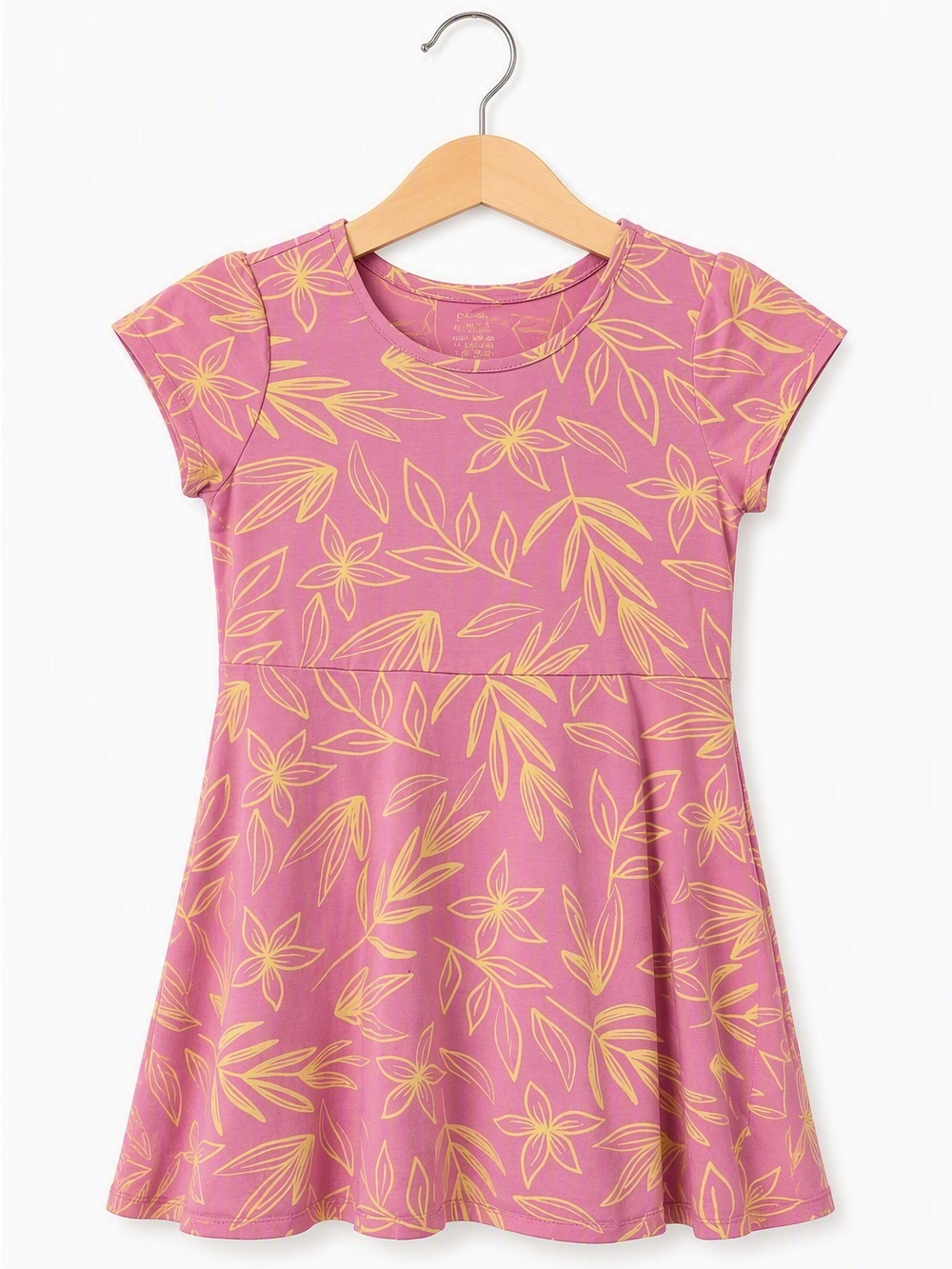 3/10$ George Girls Orchid Pink Tropical Floral Skater Dress Size XL 14-16